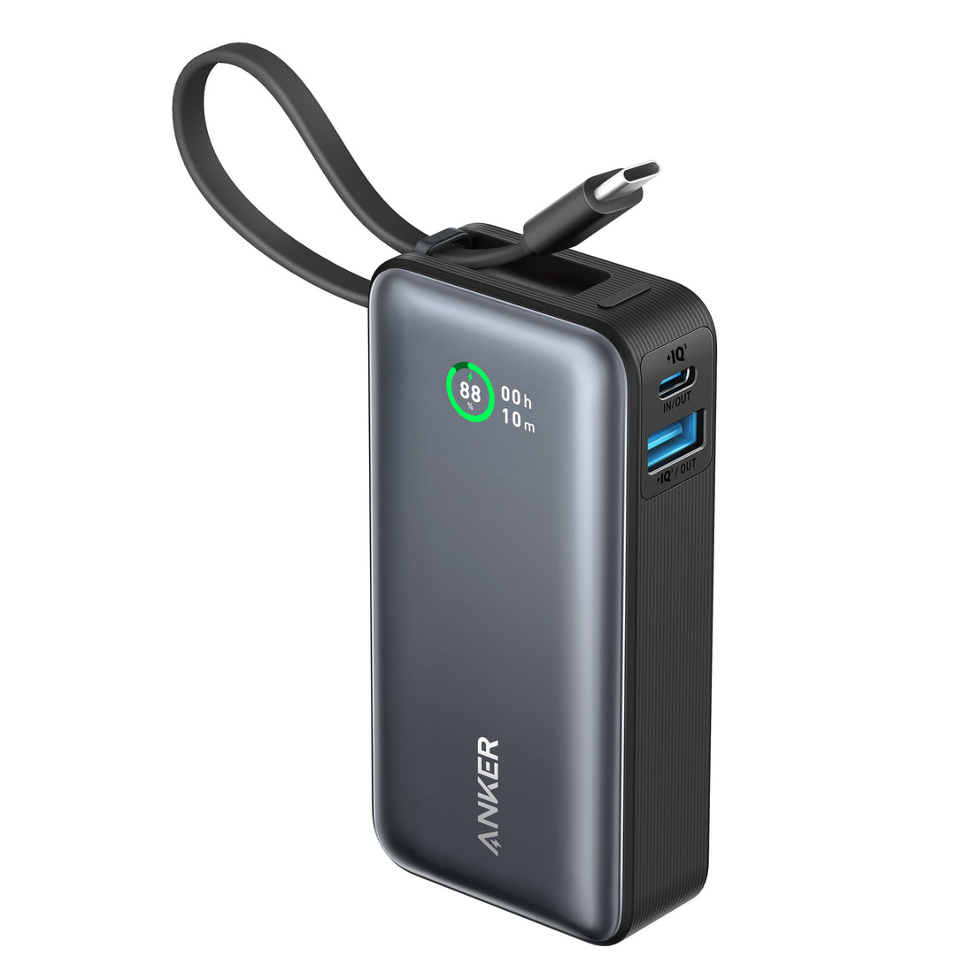 Anker® Nano Power Bank(30W,Built-In USB-C Cable)