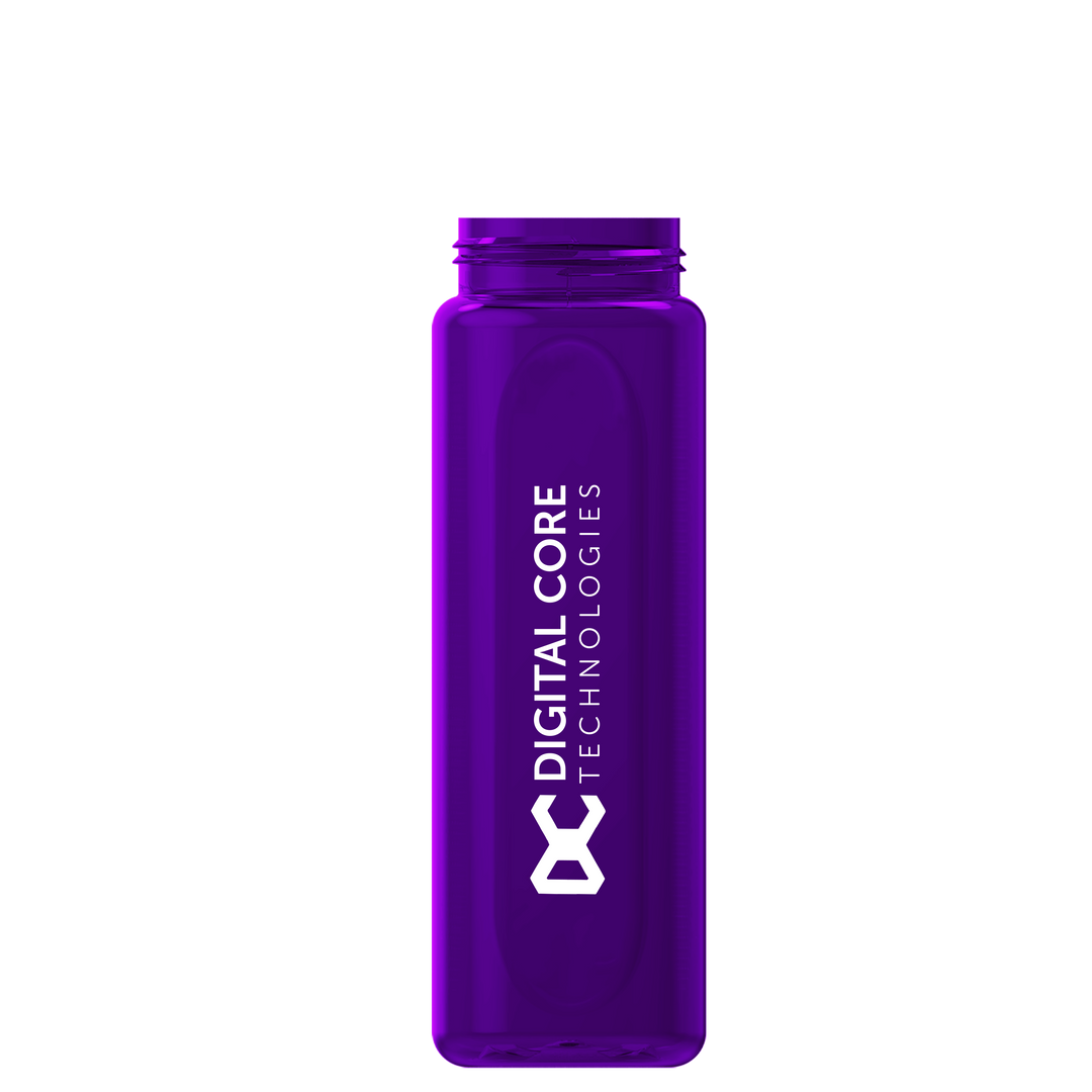 Garyline® Boss Embossed RPET Bottle with Flip-Straw, Swivel Handle Lid - 26 oz.