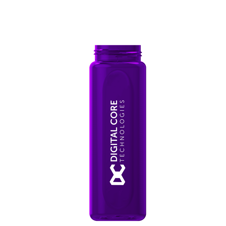 Garyline® Boss Embossed RPET Bottle with Flip-Straw, Swivel Handle Lid - 26 oz.