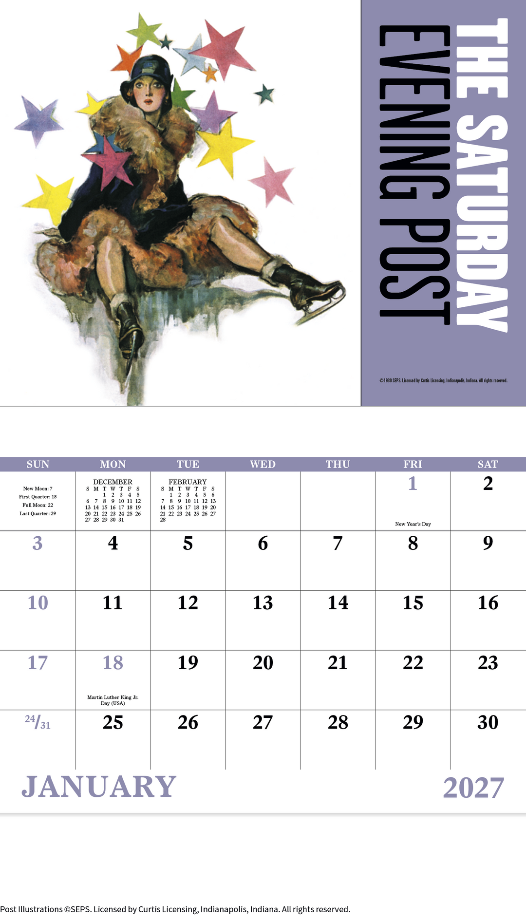 Good Value™ The Saturday Evening Post - Stapled Calendar