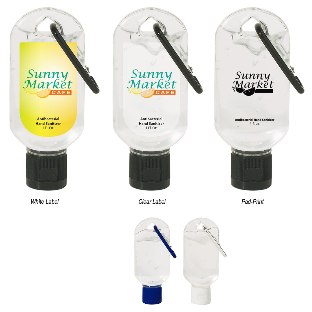 1 Oz. Hand Sanitizer With Carabiner