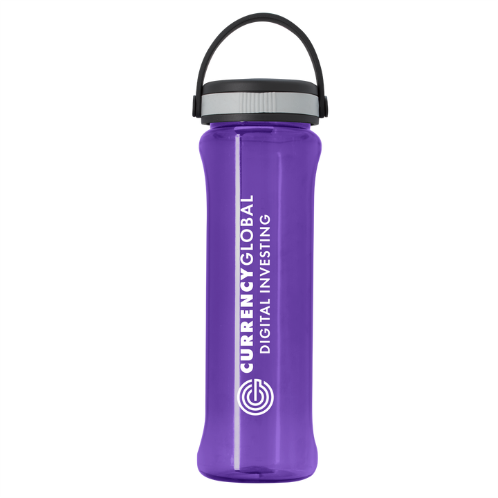 Boss Embossed RPET Bottle with Grip Lid - 26 oz.