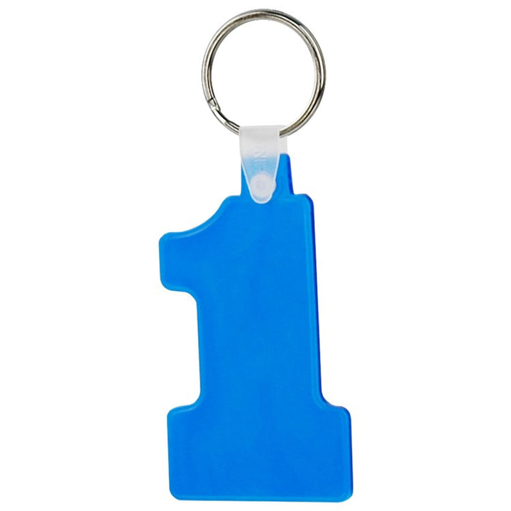 Soft Squeezable Key Tag (Number 1)