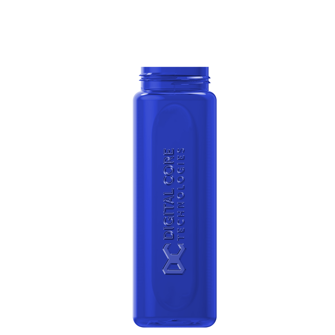 Garyline® Boss Embossed RPET Bottle with Flip-Straw, Swivel Handle Lid - 26 oz.