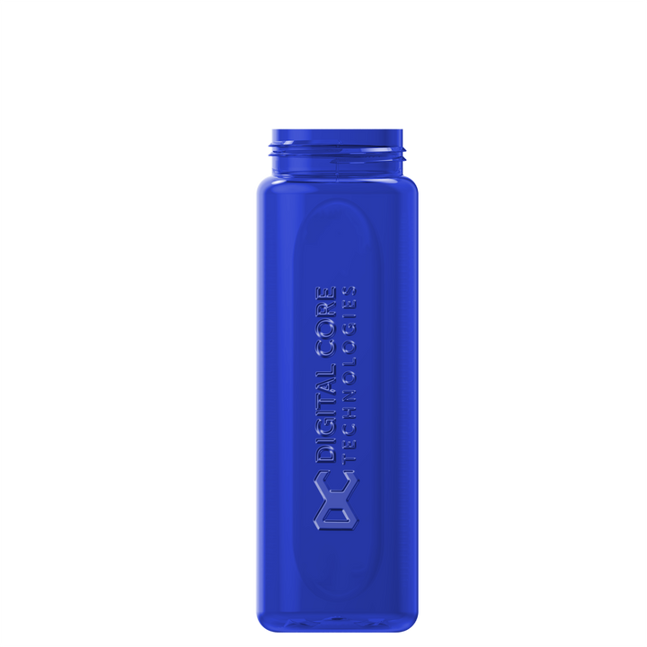 Garyline® Boss Embossed RPET Bottle with Flip-Straw, Swivel Handle Lid - 26 oz.