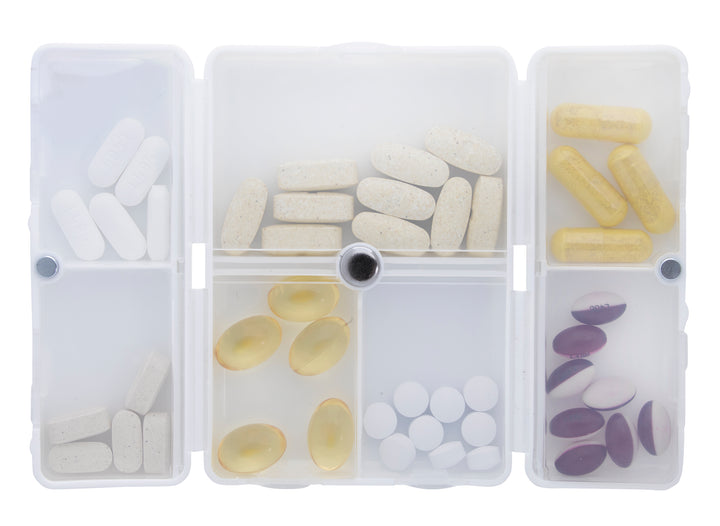 Good Value™ Magnetic Dual-Open Pill Box