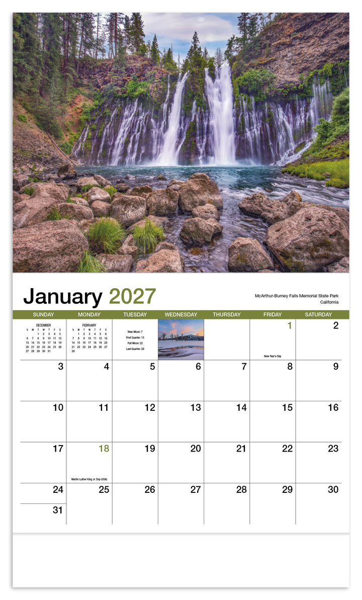 HotLine® Products Scenic America® Appointment Calendar - Stapled