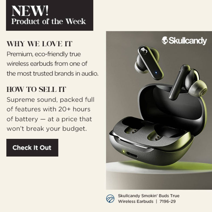 Skullcandy Smokin' Buds True Wireless Earbuds