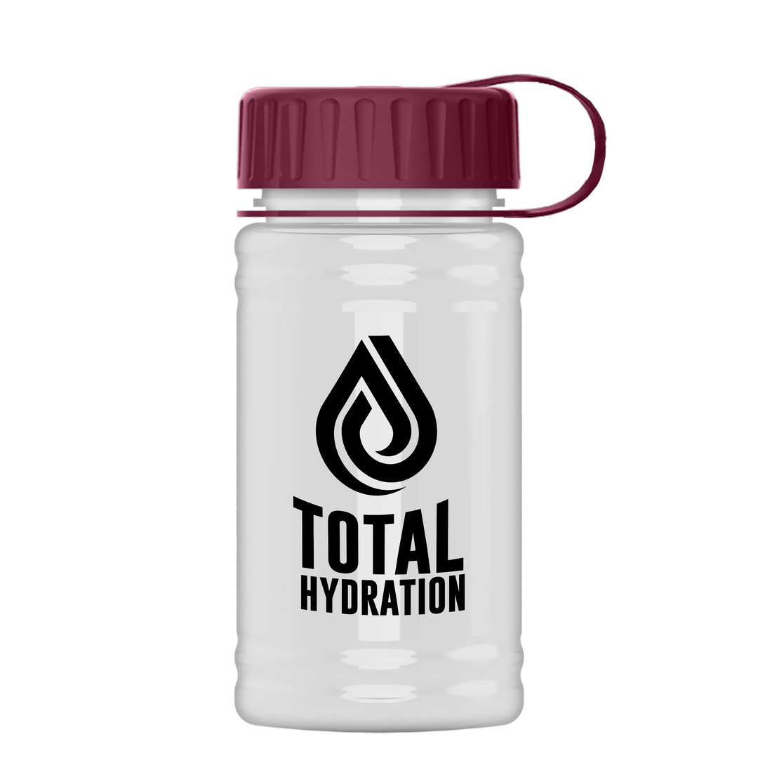 Mini RPET Bottle with Tethered Lid - 16 oz.