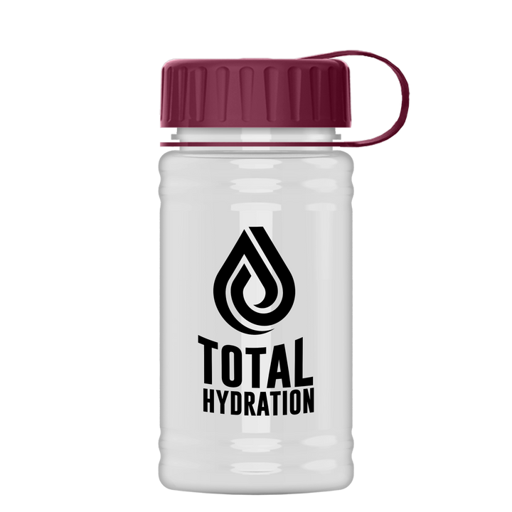 Mini RPET Bottle with Tethered Lid - 16 oz.