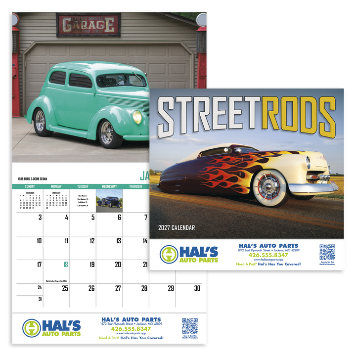 HotLine® Products Street Rod Fever Appointment Calendar - Stapled