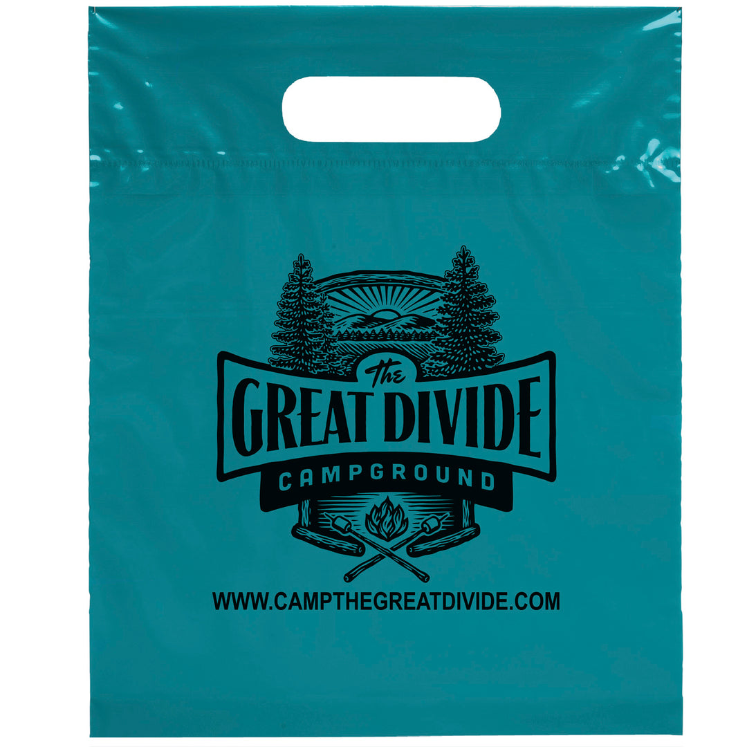 Die Cut Handle Bag - 9 1/2W x 12H - Flexo Ink Print