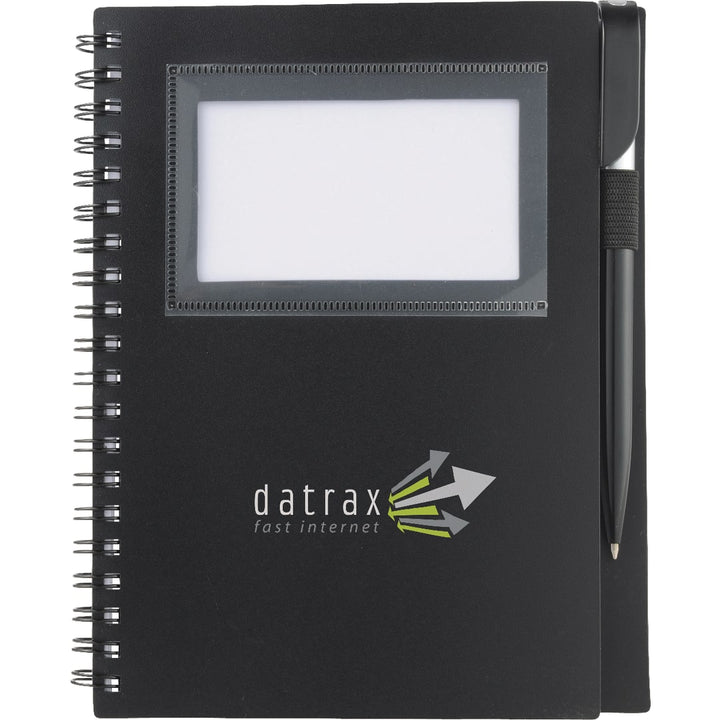 FSC® Mix 5.5" x 7" Star Spiral Notebook with Pen