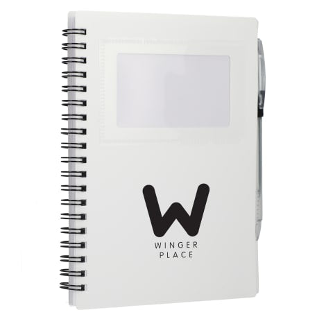 FSC® Recycled 5" x 7" Star Spiral Notebook with Pe