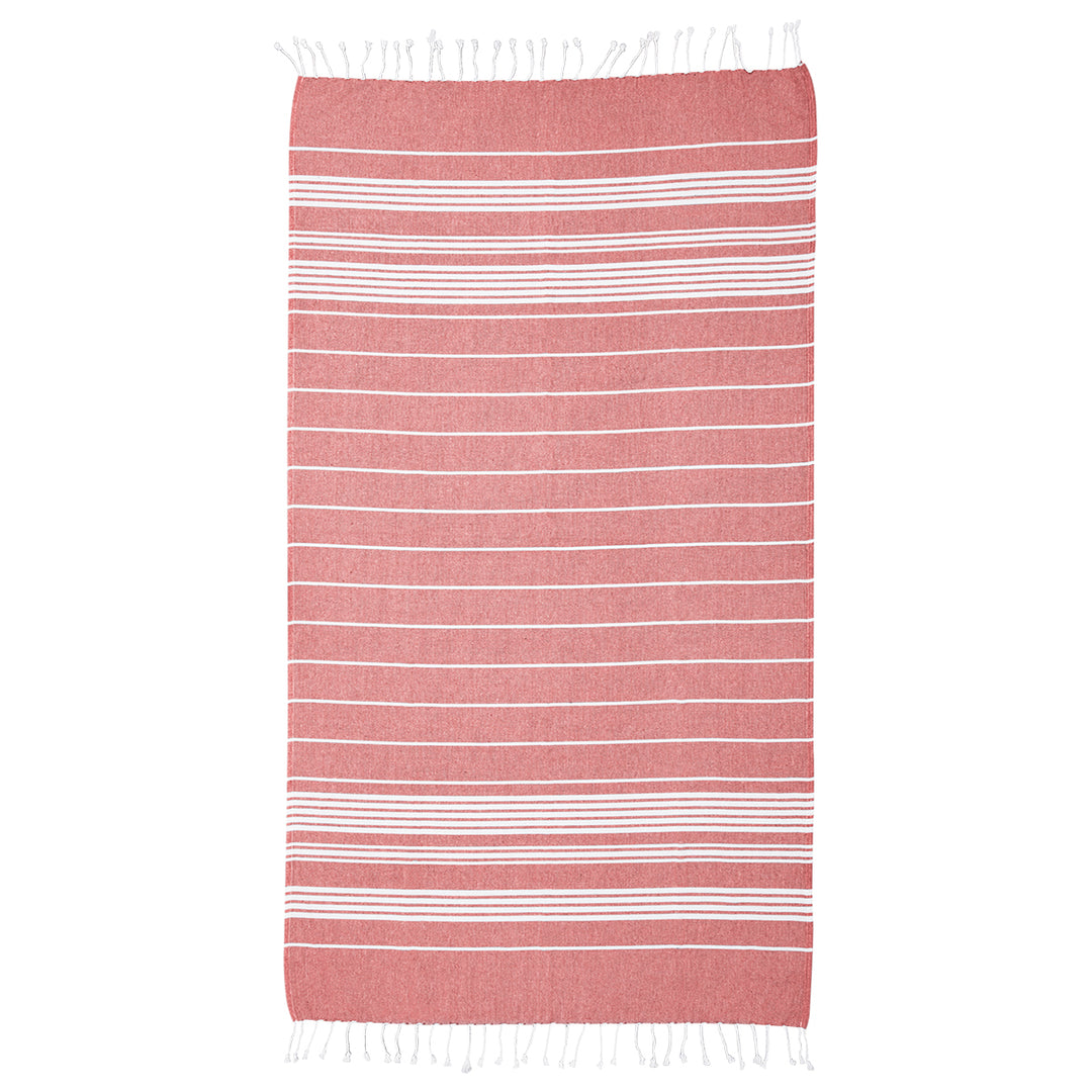 Recycled Beach Blanket With Tassel Fringe