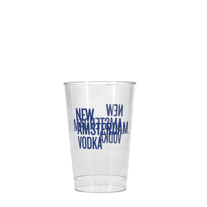 12 oz Hard Plastic Smooth Cup Clear Tradition Print
