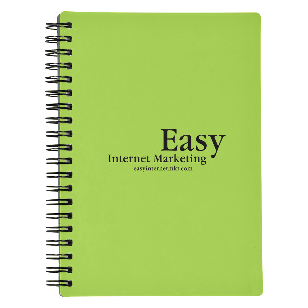 RUBBERY SPIRAL NOTEBOOK