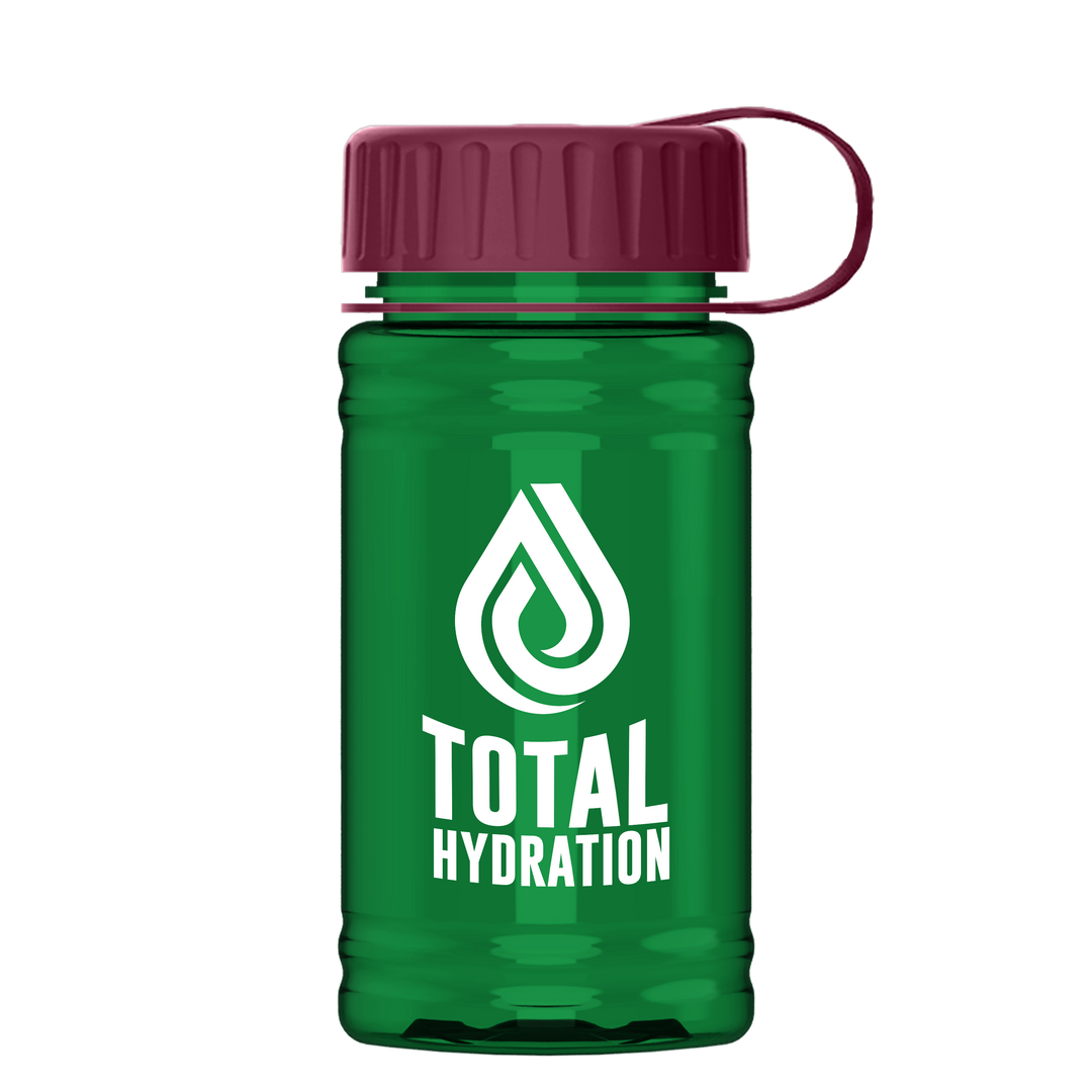 Mini RPET Bottle with Tethered Lid - 16 oz.