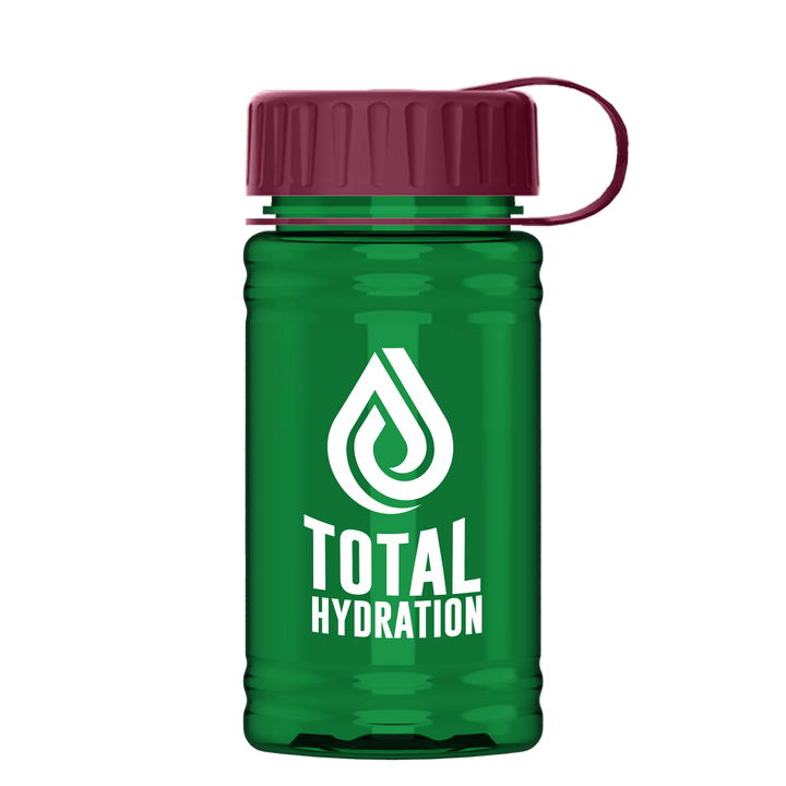 Mini RPET Bottle with Tethered Lid - 16 oz.