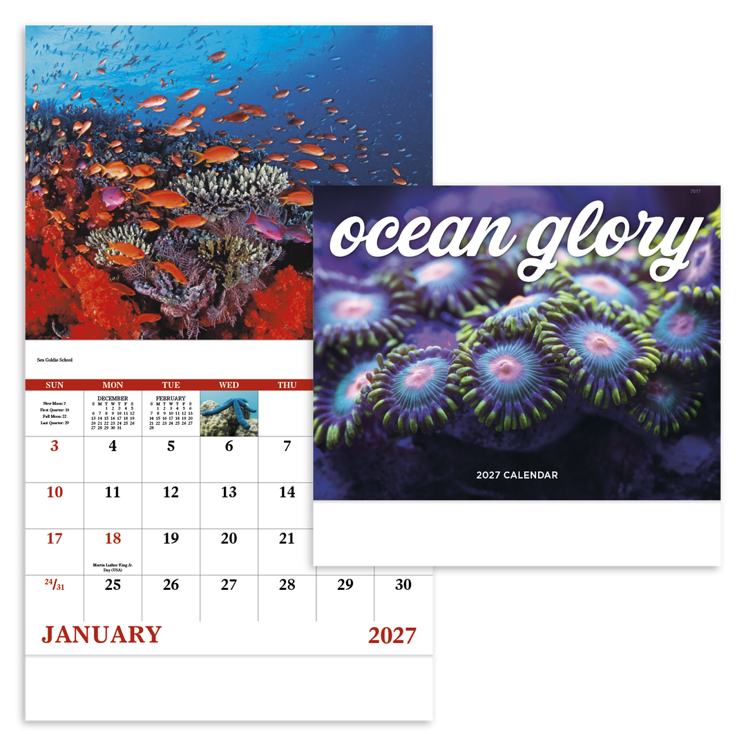 Good Value™ Ocean Glory - Stapled Calendar