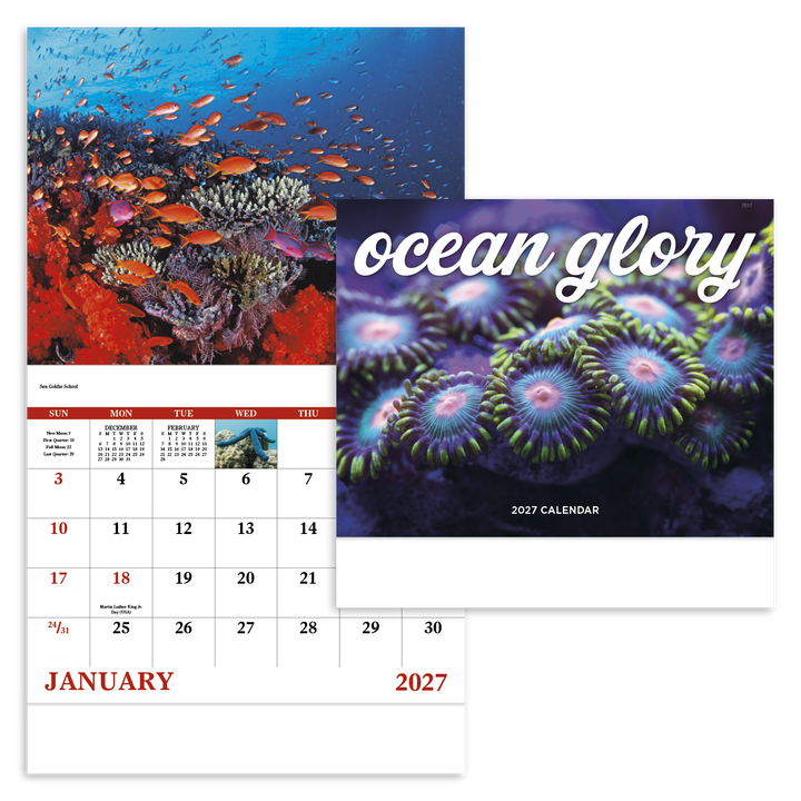 Good Value™ Ocean Glory - Stapled Calendar