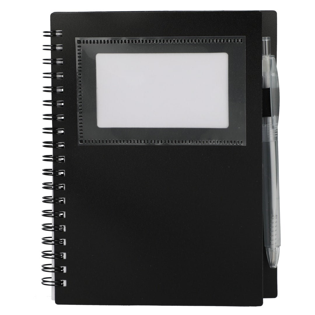 FSC® Recycled 5" x 7" Star Spiral Notebook with Pe