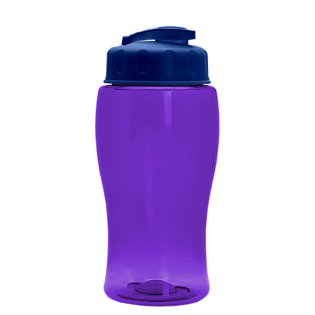 Poly-Pure Jr. - 18 oz. Transparent Bottle with USA Flip