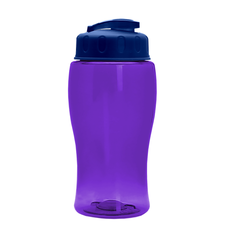 Poly-Pure Jr. - 18 oz. Transparent Bottle with USA Flip