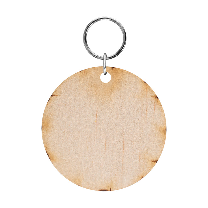 Full Color Wood Key Tag - 6"