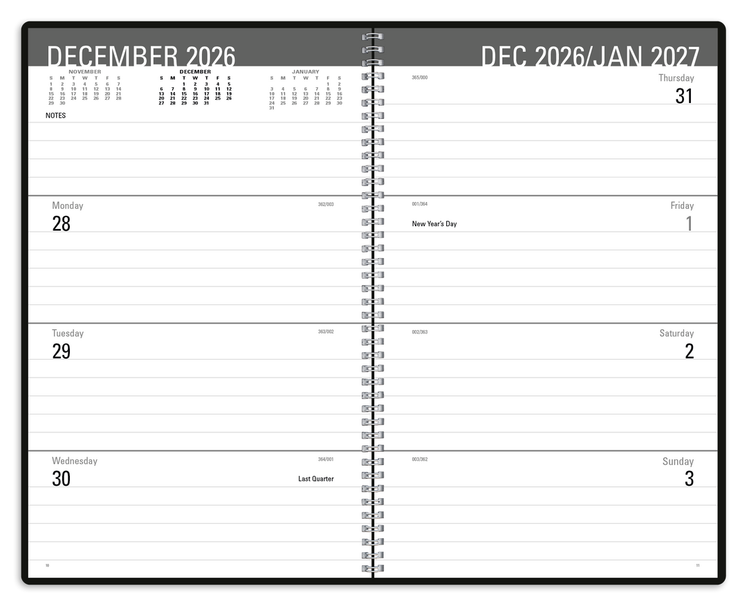 Triumph® Calendars Classic Weekly Desk Planner