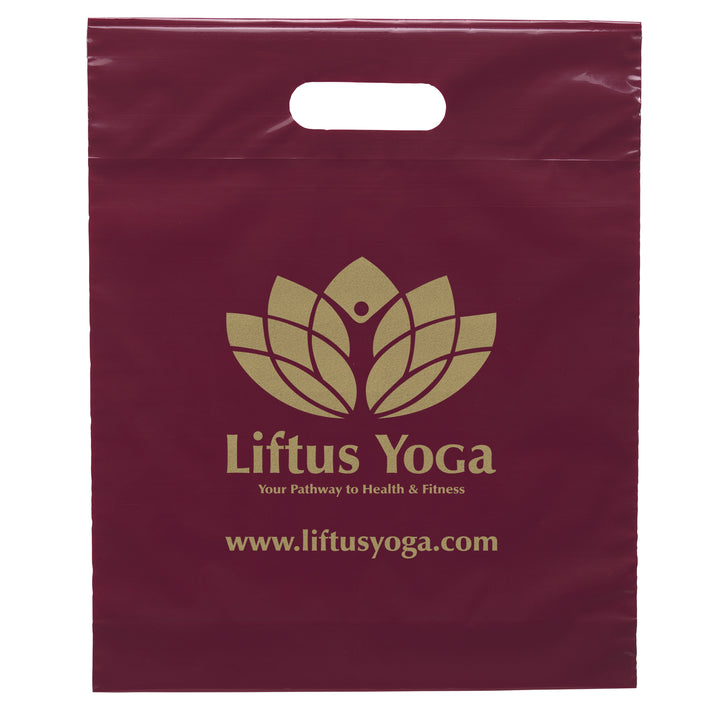 Die Cut Handle Bag - 12W x 15H x 3 - Flexo Ink Print