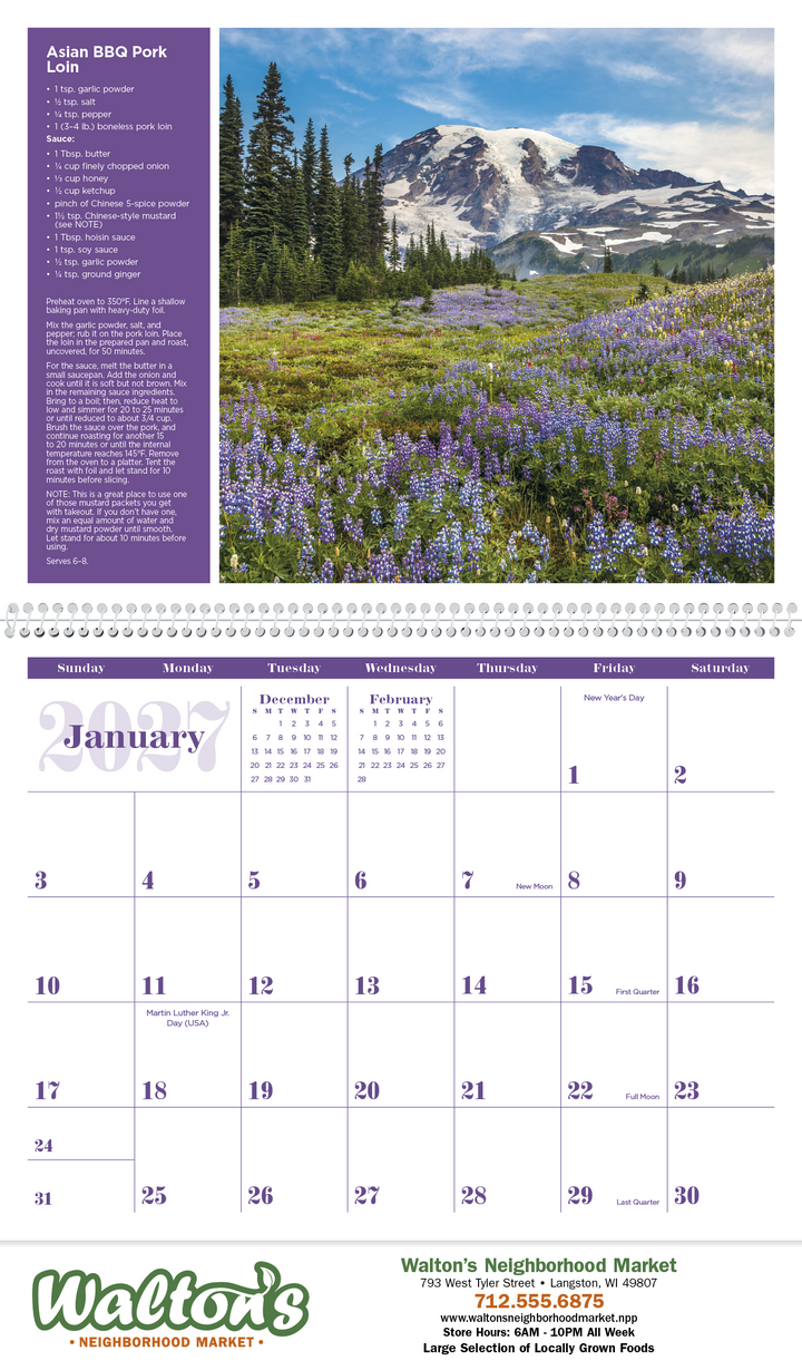 Triumph® Calendars America the Beautiful with Recipes Calendar