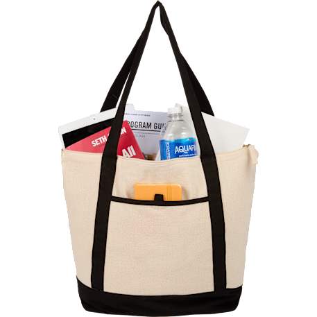 Isle 8oz Organic Cotton Zippered Tote