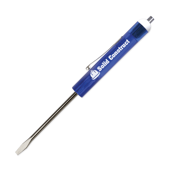 Pocket Screwdriver 1/8" Flat Tip Blade + Magnetic Top