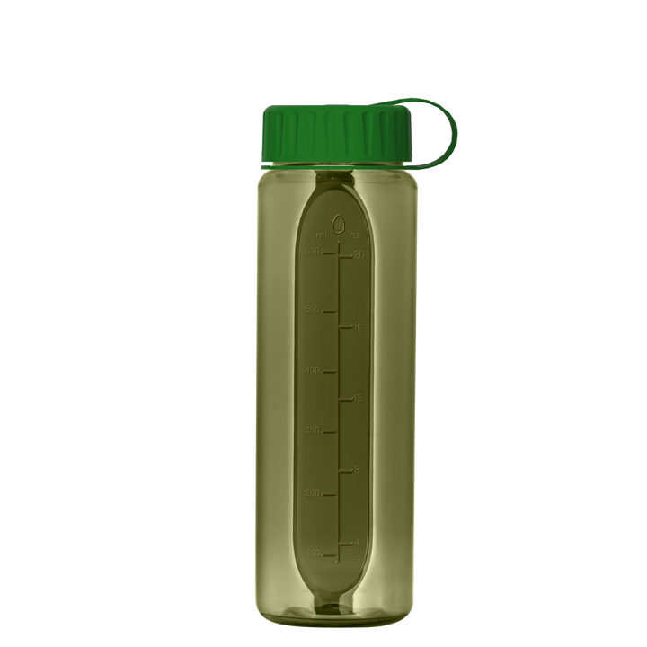Boss Embossed RPET Bottle with Tethered Lid - 26 oz.