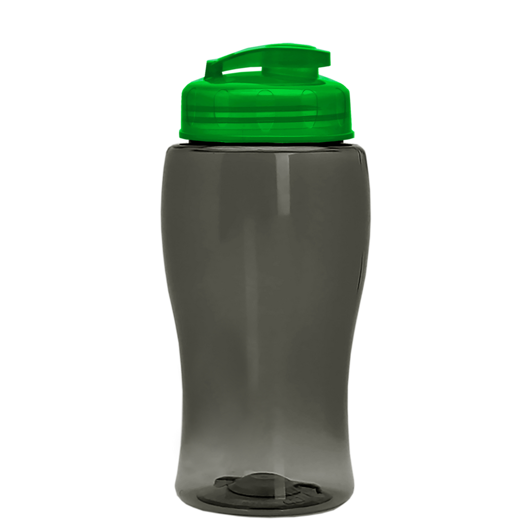 Poly-Pure Jr. - 18 oz. Transparent Bottle with USA Flip