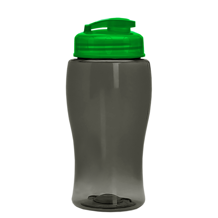 Poly-Pure Jr. - 18 oz. Transparent Bottle with USA Flip