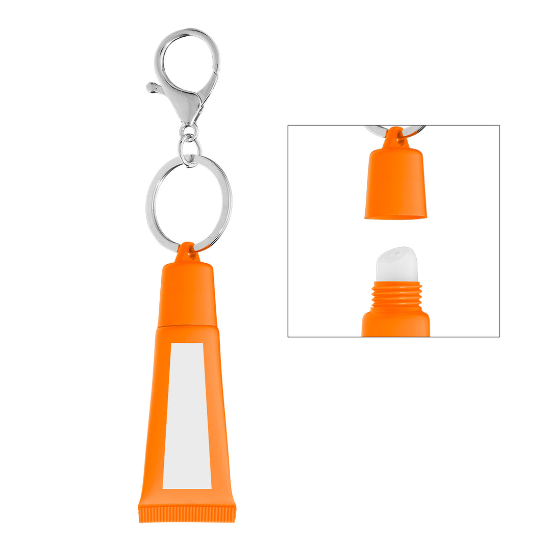 Squeeze Tube Lip Moisturizer with Key Ring