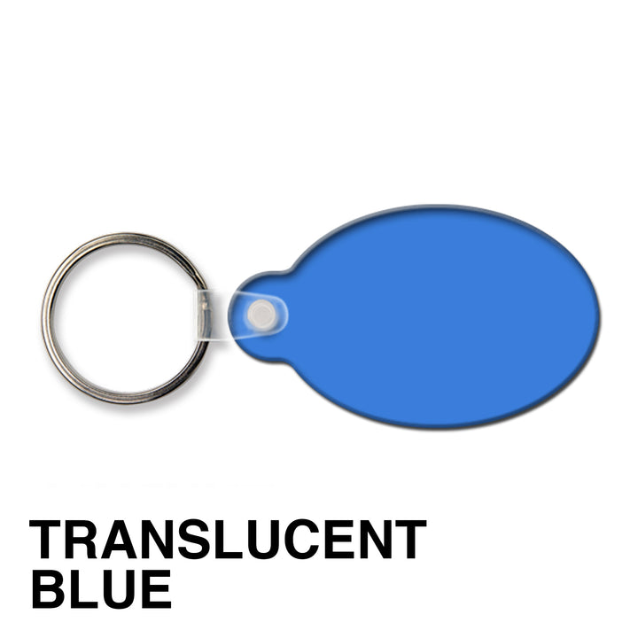 Oval w/Tab Key Tag (Spot Color)