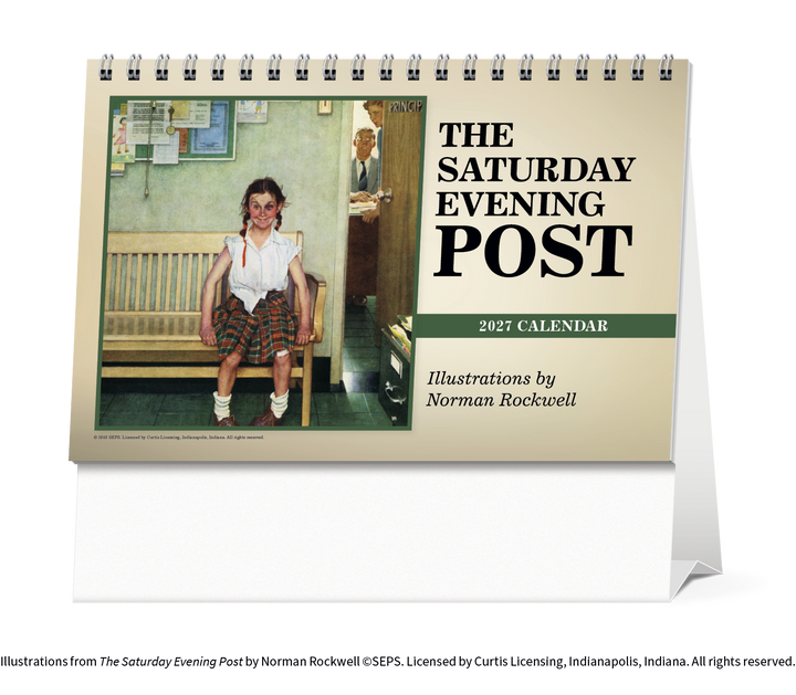 Triumph® Calendars The Saturday Evening Post Large Desk Calendar