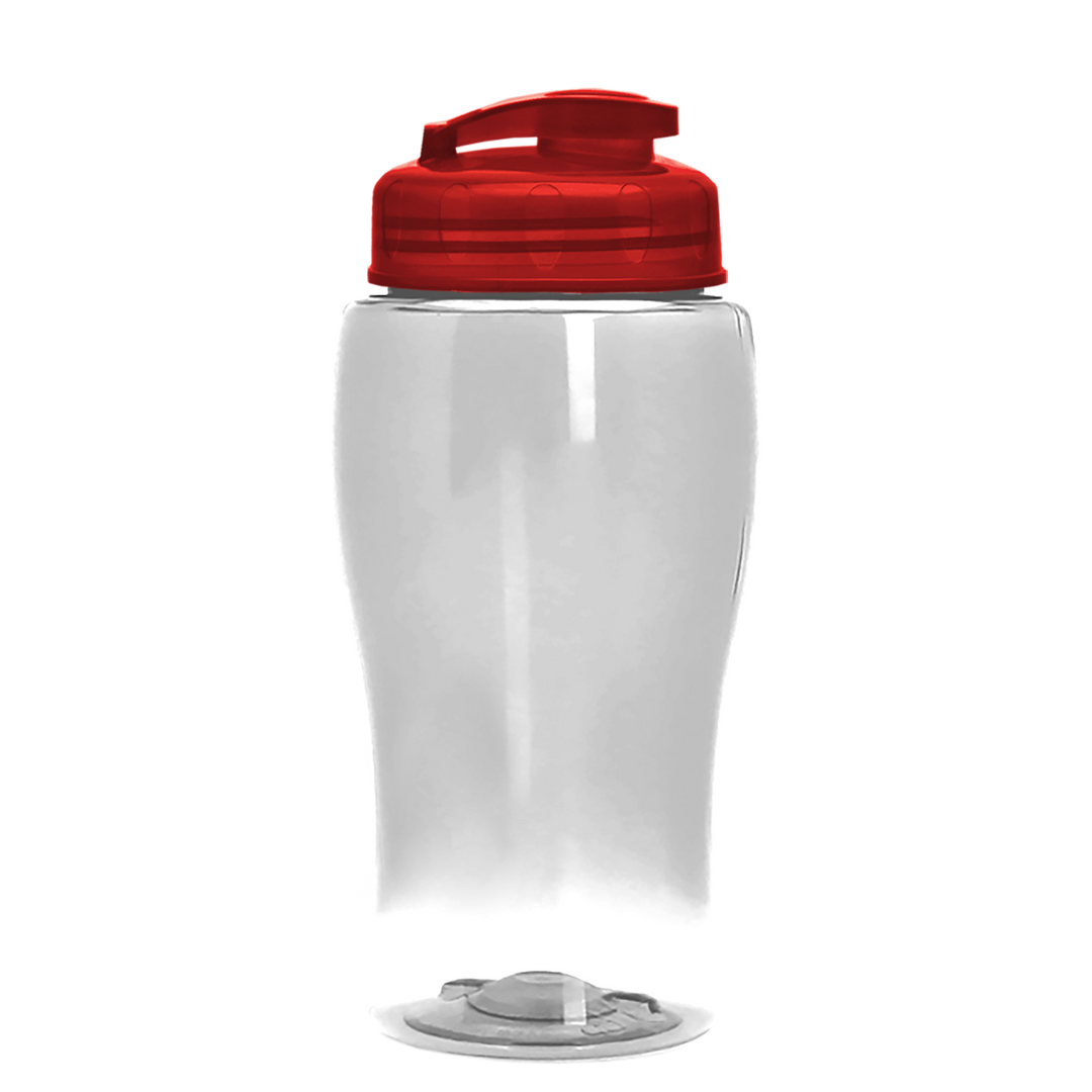 Poly-Pure Jr. - 18 oz. Transparent Bottle with USA Flip