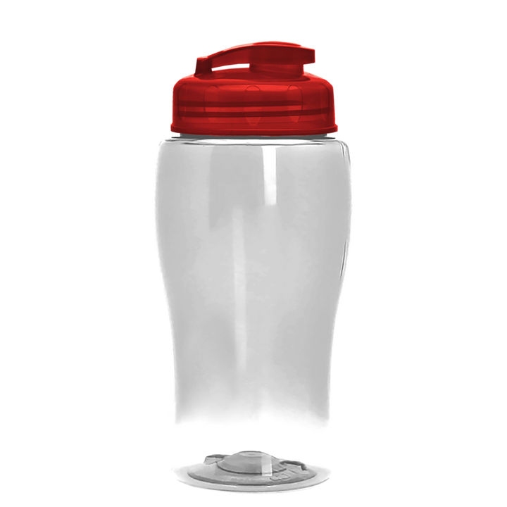 Poly-Pure Jr. - 18 oz. Transparent Bottle with USA Flip