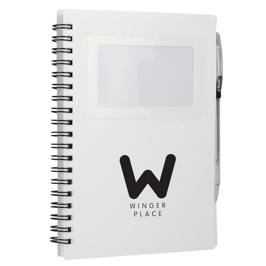 FSC® Recycled 5" x 7" Star Spiral Notebook with Pe