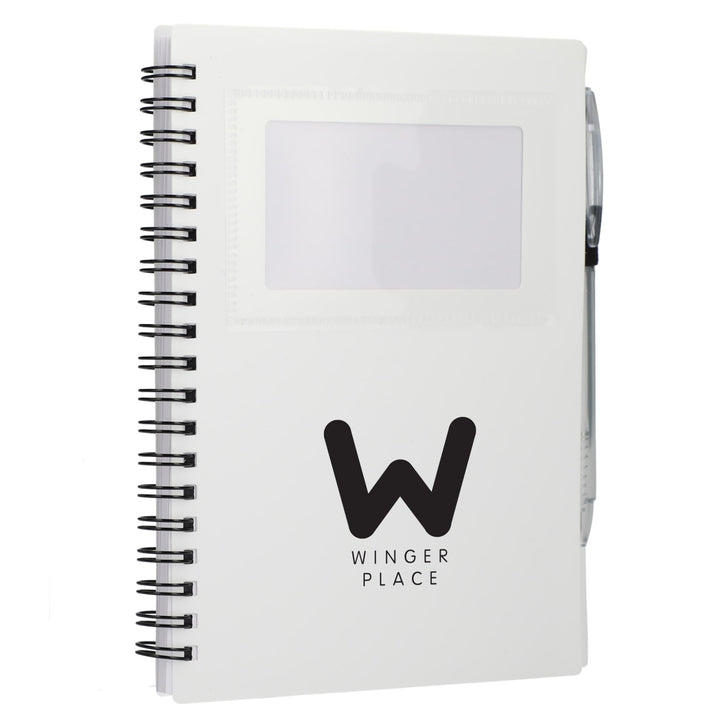 FSC® Recycled 5" x 7" Star Spiral Notebook with Pe