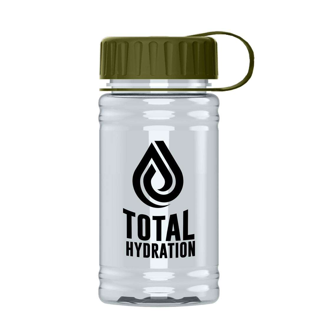 Mini RPET Bottle with Tethered Lid - 16 oz.