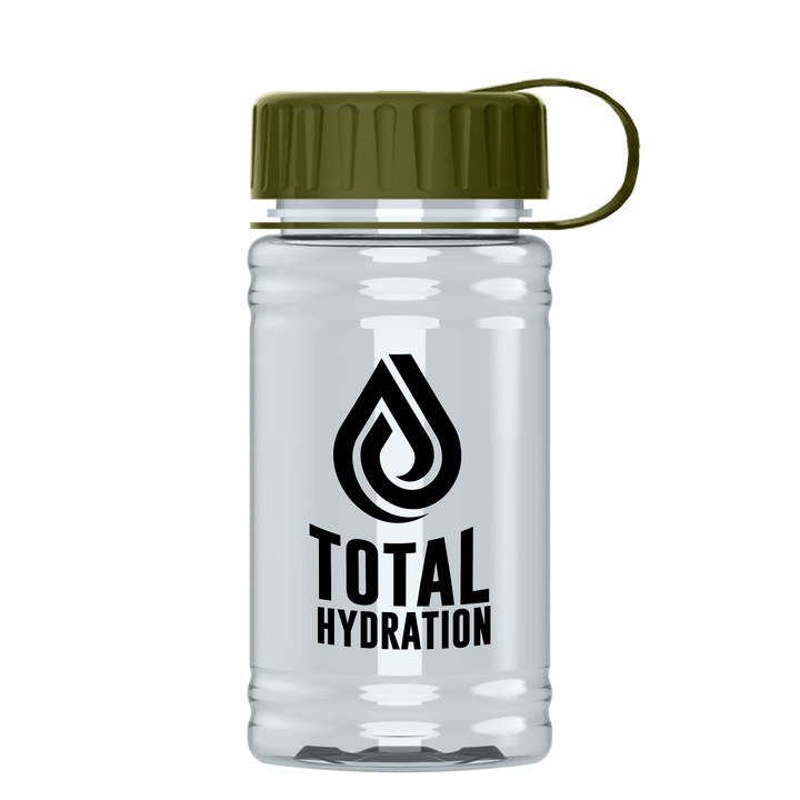Mini RPET Bottle with Tethered Lid - 16 oz.
