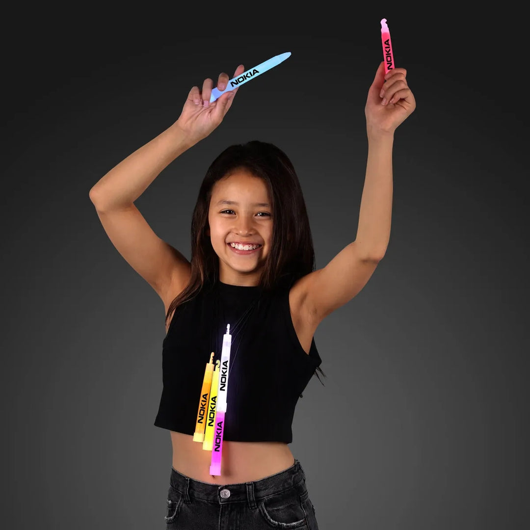 6" Glow Sticks Bulk Assorted Colors