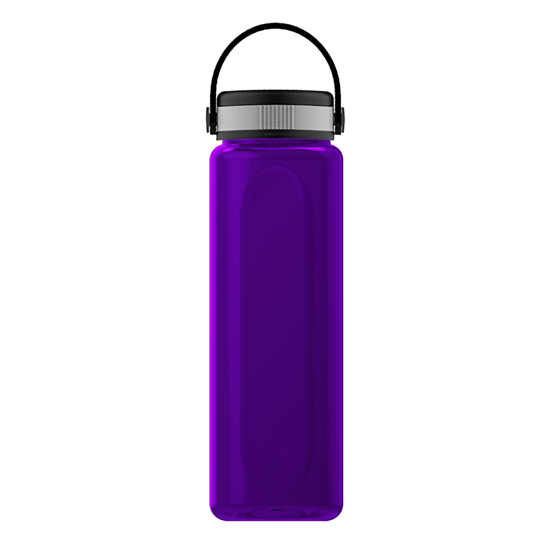 Boss Embossed RPET Bottle with Grip Lid - 26 oz.