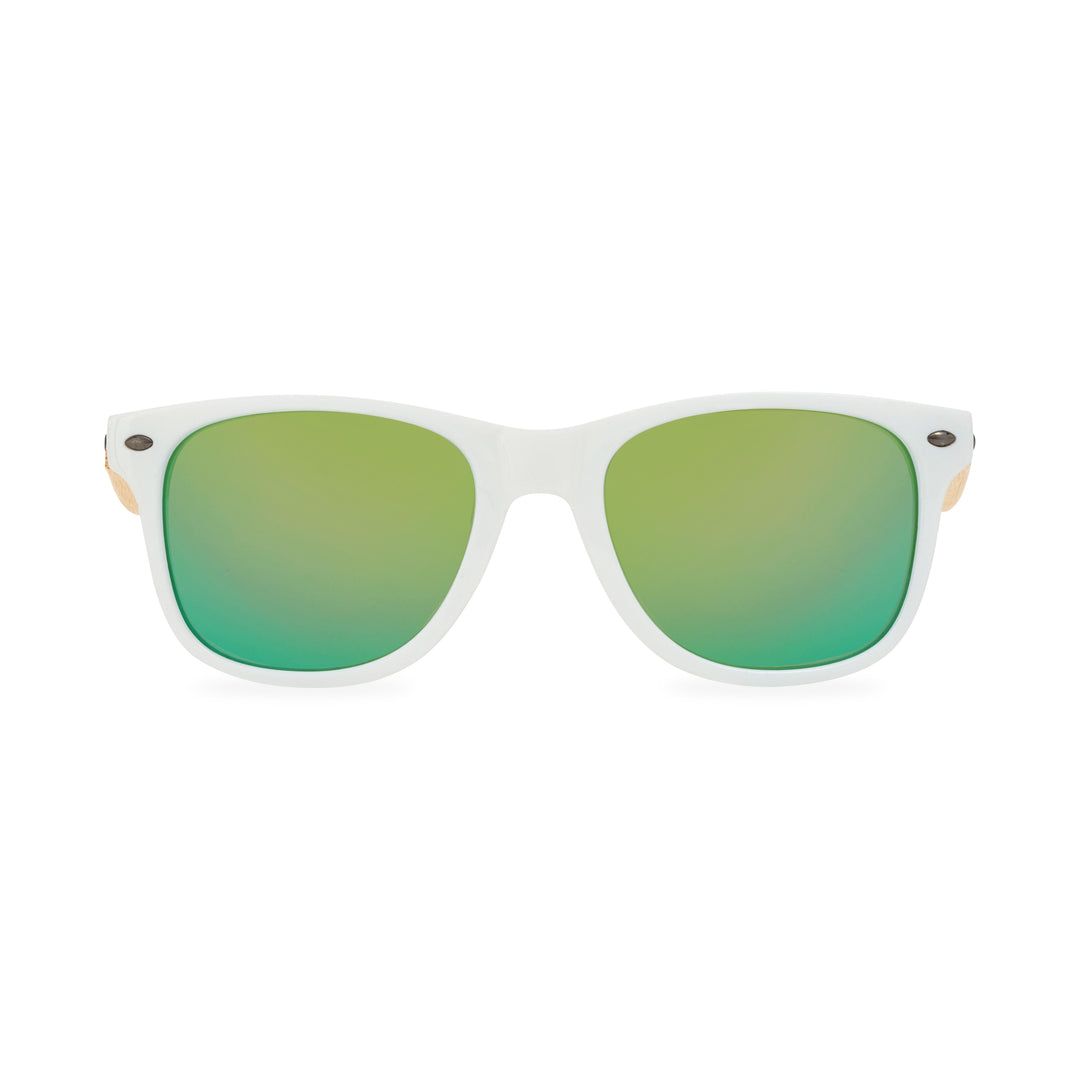 CapeShades Recycled Bamboo Sunglasses White Frame