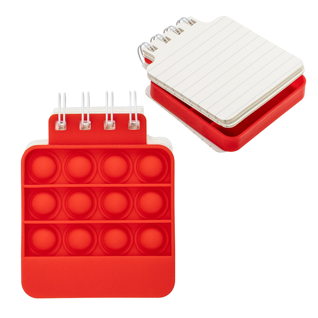 Square Spiral Notebook Push Pop